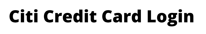 Citi Credit Card Login